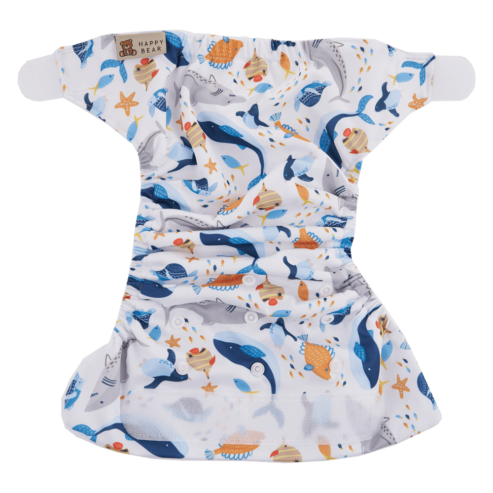 HappyBear Diapers Zwemluier | Klittenband | Sea Animals