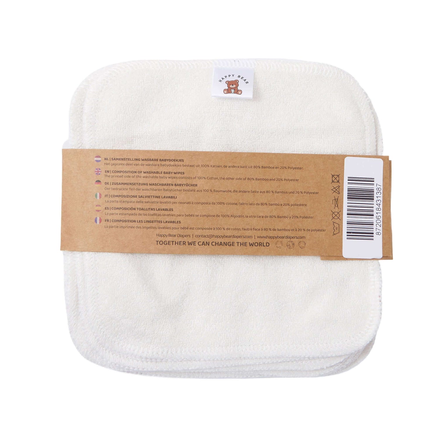 HappyBear Diapers Babydoekjes set 10 stuks | Oh Deer