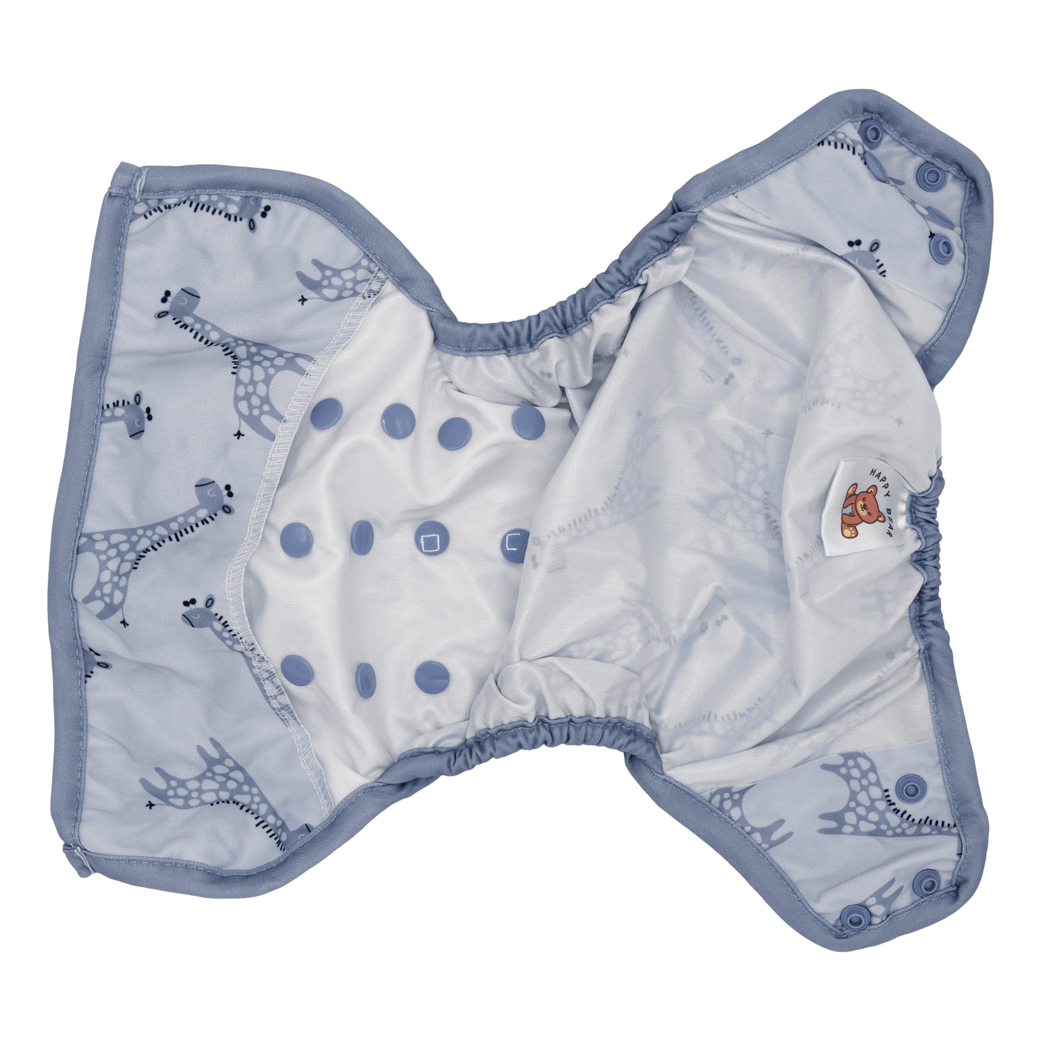 HappyBear Diapers Luierbroekje | Blue Giraffe