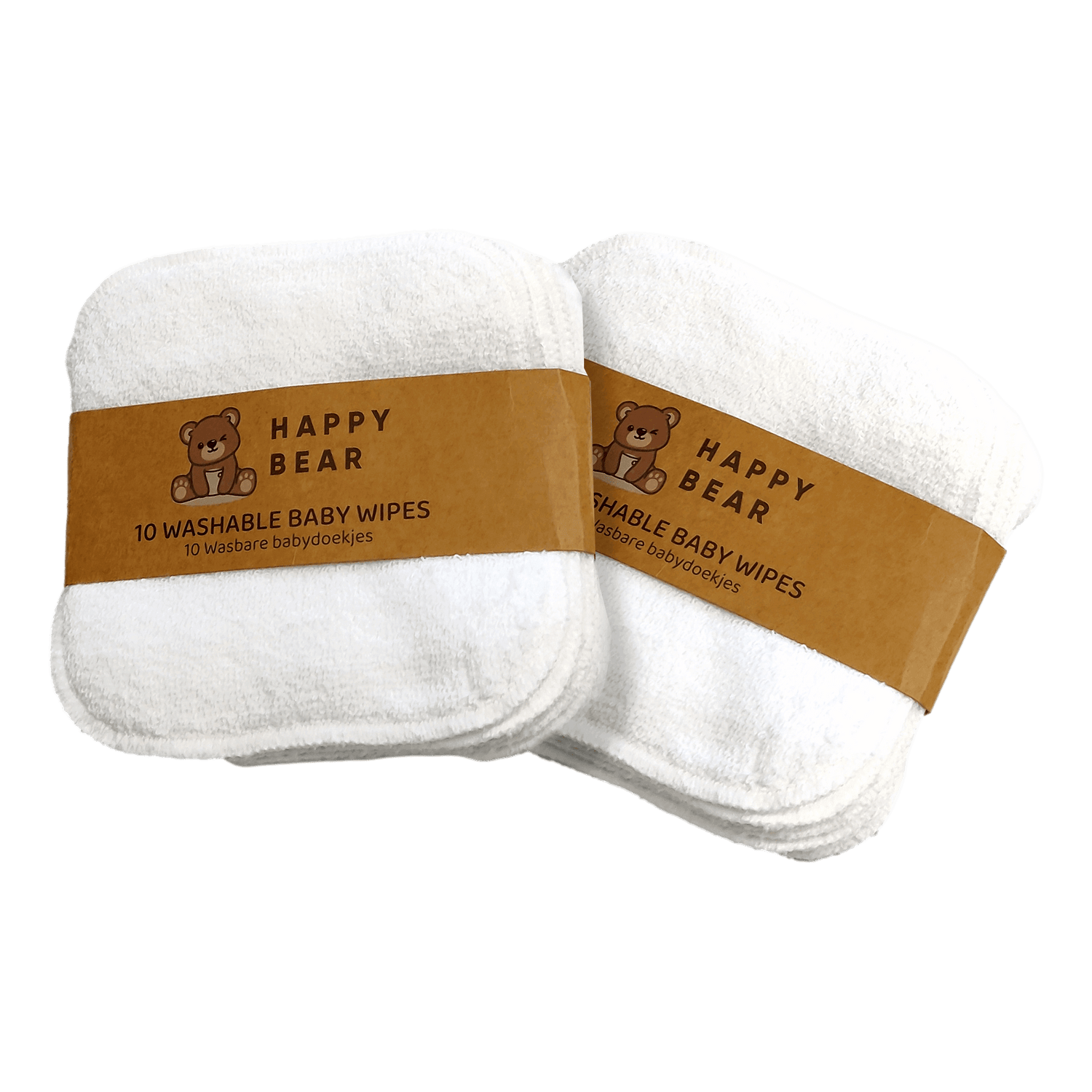 Lingettes bébé en coton - 20 pièces