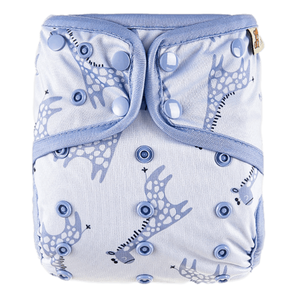 HappyBear Diapers Luierbroekje | Blue Giraffe