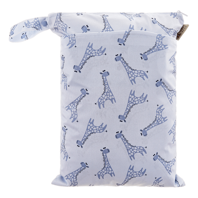 HappyBear Diapers Wetbag | Blue Giraffe