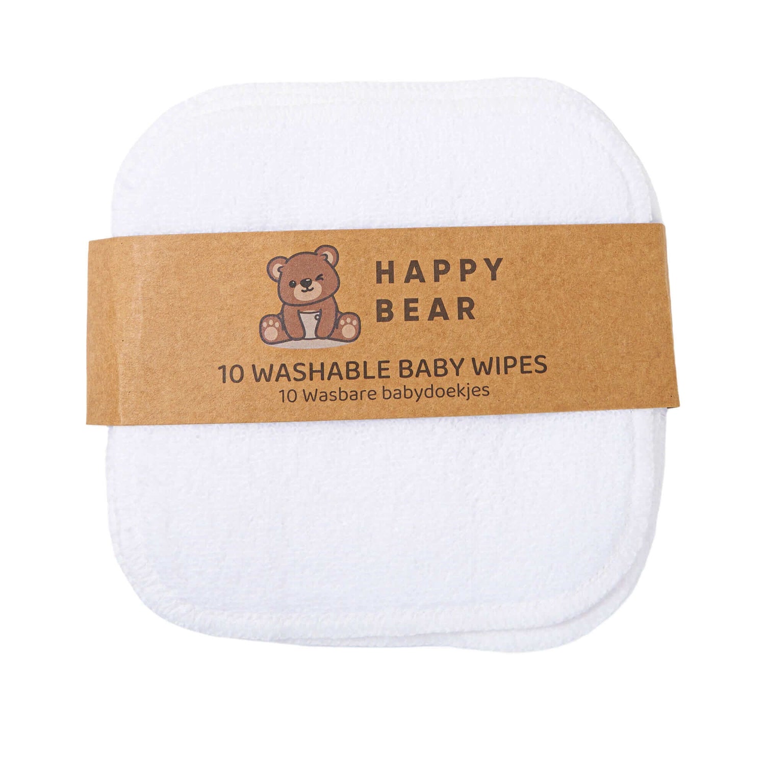 HappyBear Diapers Babydoekjes set 10 stuks katoen